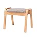 Sturdy stool - COOTOOL Salon Stołek 4 Nogi Solidne Drewniane Posiedzenia Porozumienia Bench Bench Dressing Stołek Multicolor (Kolor: Drewno Grey) (Color : Wood Gray)