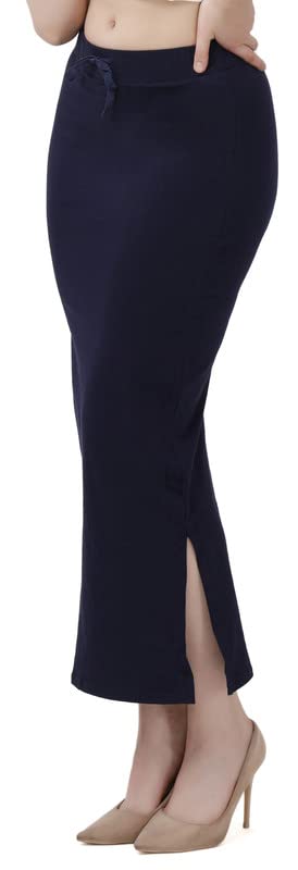 Image of Lycra Blend Cotton Saree Shapewear Petticoat for Women and Girls, Skirts Shapewear Dress for Saree