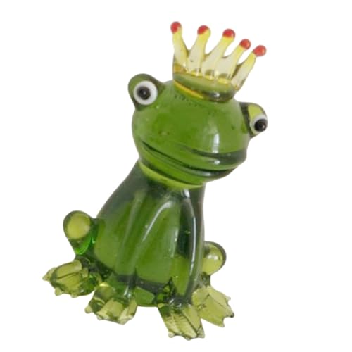 Sculpture de grenouille en verre pour salon et étagère de bureau moderne