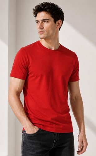 Image of London Hills T Shirt For Man | Men Round Neck Tshirts | Tshirt Shirts Men | Gym T Shirts For mens Workout | T-shirts For Man Cotton Stylish Round Neck T Shirt Half Sleeve Regular Fit Solid Multicolour