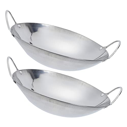 Set de 2 Woks de Acero Inoxidable con Doble Asa miniatura 1