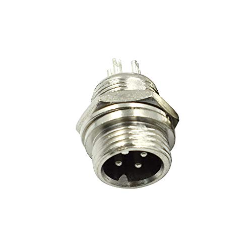 Conector GX12-4P 4 Pines Metal Macho y Hembra Pack 2 miniatura 6