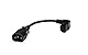 CERRXIAN 7.5In 20CM IEC 320 90 Grad C13 3 Pin Buchse an C14 3 Pin Stecker PDU Netzteil Verlängerungskabel für Computer LED HDTV Monitor und Scanner