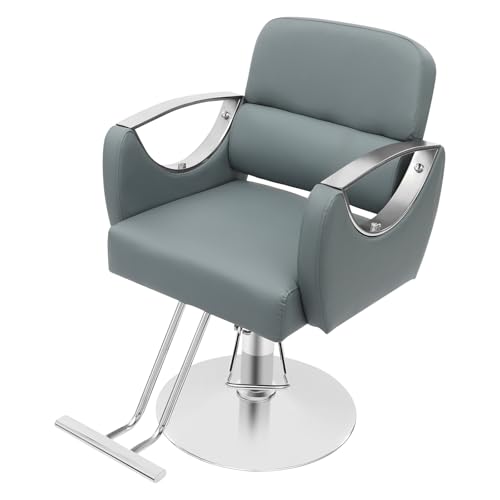 Image of Barber Chair,Salon Chair for Hair Stylist with Height Adjustment,360 Rotatable Salon Chair for Barber Store,Beauty Salons,Spas