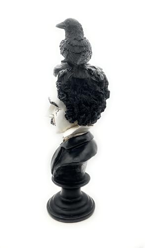 Estatua del busto de Edgar Allan Poe RUSTIX miniatura 3