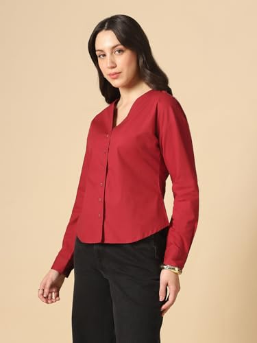 Image of Globus Women Shirt (8909389011244 Maroon S)