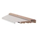 Inswing Threshold 5 5/8 inch wide Oloadoors Aluminum Composite Sill Threshold Inswing 72 inch long with Composite Cap and Composite Base for Exterior Front Door. Zinc Finish (Zinc-72)