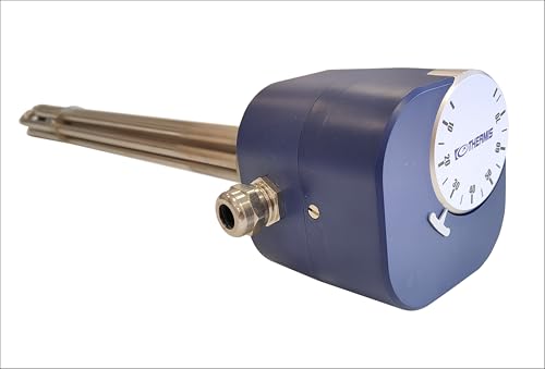 THERMIS TRG 20 Heizstab Heizpatrone mit Thermostat Heizelement für Wasserspeicher Boiler Warmwasserspeicher Wasserheizung (4.5 kW/3x230V)