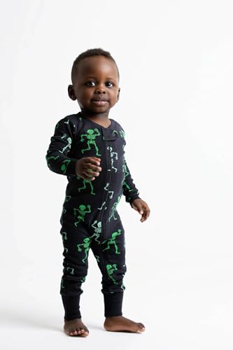 Image of MONICA + ANDY One Piece Baby Pajamas, 100% Organic Baby Clothes for Girls and Boys, Sizes For Newborn and Infant