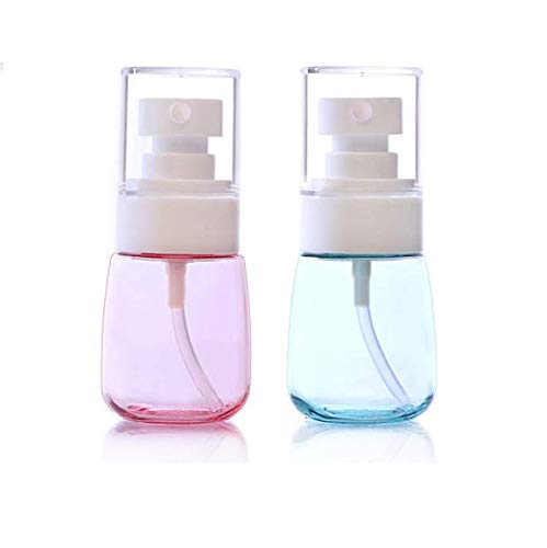 2 Pcs 30ml/1oz Mini Fine Mist Spray Bottles, Empty Clear Travel Containers Water Mist Sprayer for Cosmetic Skincare Lotion Perfumes