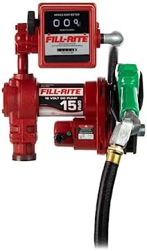 Fill-Rite FR1221H 12V 15 GPM Fuel Transfer Pump w/Premium Mechanical Meter (Gallons) Package