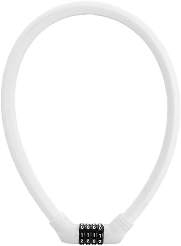Candado para Bicicleta con Cable de Silicona y Cadena antirrobo para Puerta