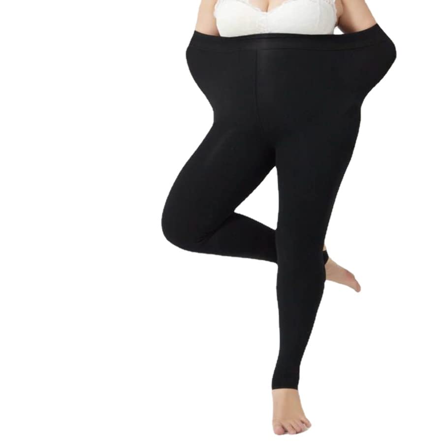 Plus Size Fleece Gevoerde Panty Vrouwen Winter Ondoorzichtige Thermische Panty Leggings Warme Stretch Kous (350 g, XL (160-200 lbs)), 350g, 7-10