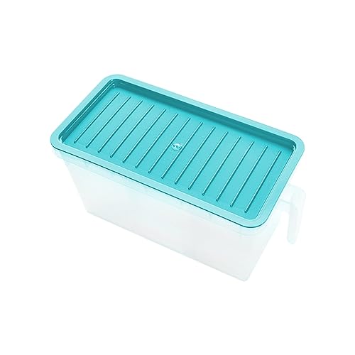 Image of Attro Air Tight Food and Storage Container 3 Detachable Small Storage Boxes with 1 lid Used to Store 3 diffrent Food Items in a 1 Box BPA Free, Food Grade,Freezer Safe, 5000ml-Light Blue