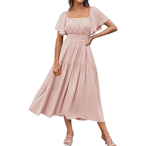 Robe de plage maxi rose M pour camoufler le maillot