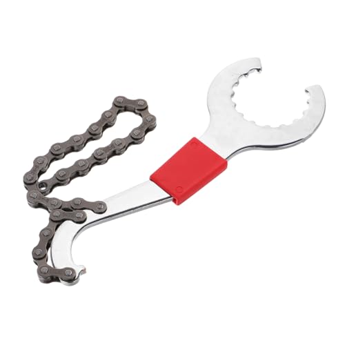 BRIGHTFUFU 1 Set Bicycle Chain Wrench Tool Kit for Flywheel Removal Compact Crankset Spanner for Mountain Road Bikes Portable Bike Repair for Go Maintenance