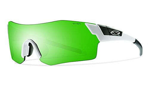 Smith Optics Pivlock Arena Sunglass with Green Sol-X, Matte White