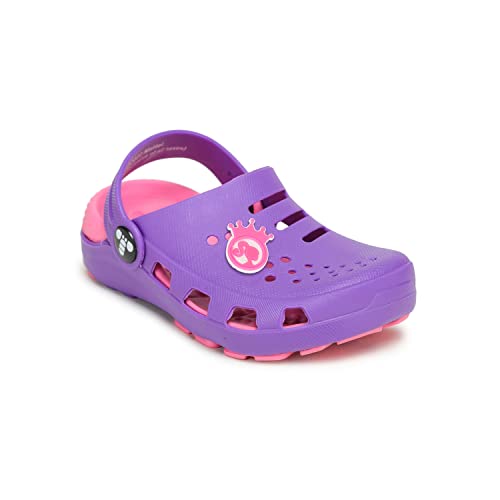 Image of toothless Barbie Kids Girls Purple /Pink Clogs