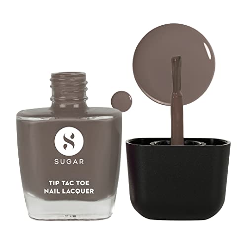 Image of SUGAR Cosmetics Tip Tac Toe Nail Lacquer Classic | Long-lasting, 100% Chip-resistant & Glossy Finish | 10ml - 12 To Taupe It All | 10 Ml