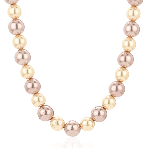 See full amazon price history chart for Estele two tone Pearl Necklace for Women Estele two tone Pearl Necklace for Women (B08D876MNF) Amazon Price History, Amazon Price Tracker