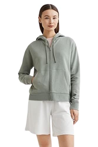 Image of Women's Hoodie for Casual Winter Wear Cotton Warm Zipper Jacket Hooded Neck Hoodie