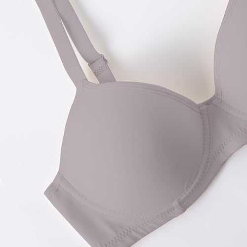 Sujetador deportivo liso y fino OBASDFD ideal para oficina y paseos activos en gris 4