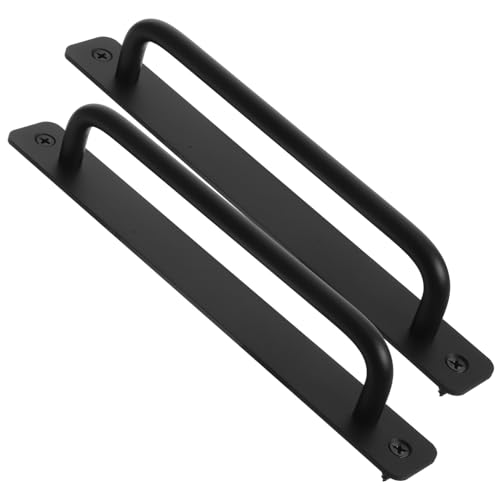 LckCryspho アルミ製引き戸用ハンドル2個セット ? 滑りやすいスライドドア対応、木製家具やキャビネット・ガレージドアに適した多用途取っ手