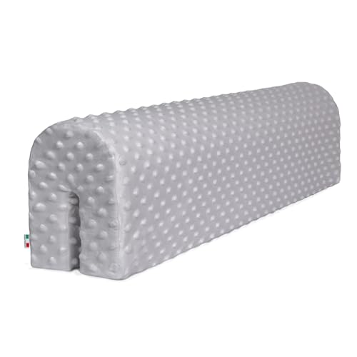 Babysanity Coussin Tour de Lit Bébé Réducteur Protection Lit Zigzag Gris 70 Cm