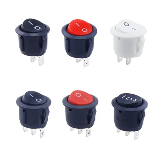 Interruptor de botón de plástico contra fallos de encendido en circuitos de 250V, kit KCD1 2