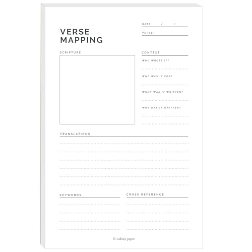 Todaisy Paper Verse Mapping Notepad 5.5 x 8.5 Tear Away