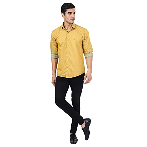 Image of TAHVO Men's Regular Fit Long Sleeves Cotton Formal Shirt