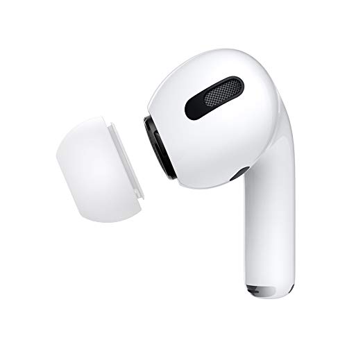 FRTMA Ersatz-Ohrhörertips/Silikontips für Ohrhörer Kompatibel mit AirPods Pro 2019 Kabellosen Ohrhörern, 1 Paar Ohrhörertips (Mittel), Weiß