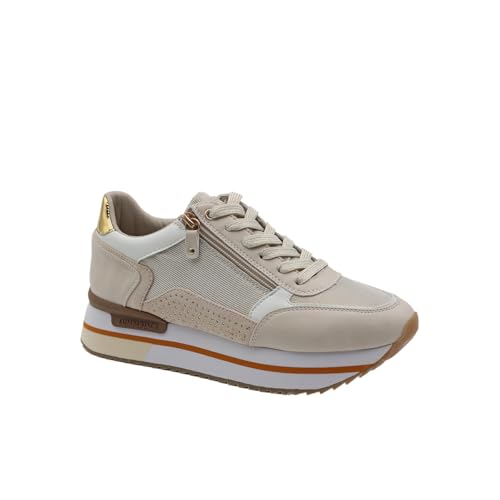 Lumberjack Femme Cecilia baskets basses casual en cuir synthétique blanc