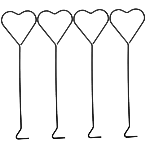 GRIRIW 4pcs Heart-Design Iron Candle Wick Extinguisher Candle Tool Set for Thin Candles