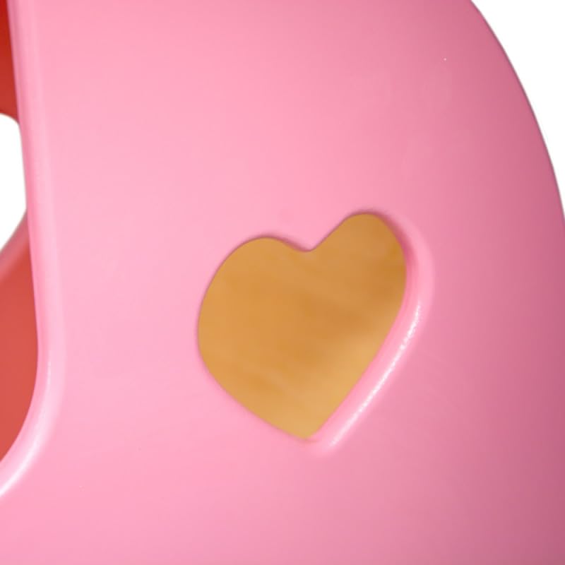 Unique Nature Puppenwagen Holz rosa Ruby 42,5x42x23 cm – Stabiler Holzpuppenwagen ab 3 Jahren mit glatten Kanten, pädagogisch wertvoll Mädchen – Bild 5