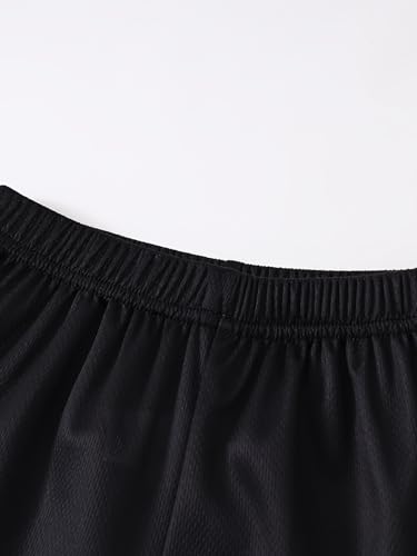 Image of Boys' Active Shorts Set 6 Pieces T-Shirt and Quick Drying Shorts Summer Activewear Sets 4-12Y