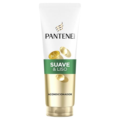 Pantene Pro-V Suave y Liso Acondicionador 275ml para Pelo Encrespado y Apagado. Acondicionador de Uso Diario. Con Provitamina B5 y Mezcla de Nutrientes. Sin Aceites Minerales ni Colorantes. Nutri-Plex