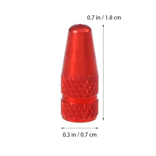 6 Pcs Tapones de Válvula para Bicicleta Rojos miniatura 6