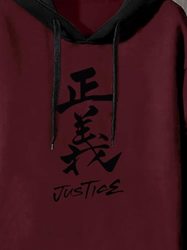 Image of Jump Cuts Mens Printed Justics Fullsleeve Hooded Neck White Cottonblend Slim Fit T-Shirt