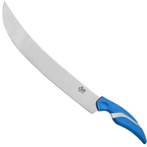 Cuda Anglermesser Gebogene, Klingenlänge: 31,5 cm, Titanium Bonded-beschichtete Klinge, Edelstahl, rostfrei, 18229, Gesamtlänge 45 cm