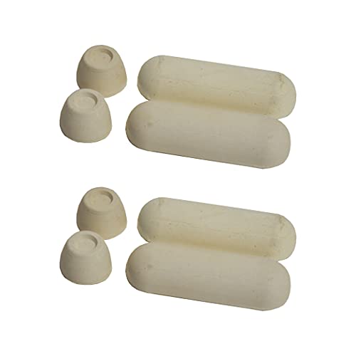 Danco 10062P Universal Stick On Toilet Seat Bumpers, 2 Pack, White