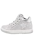 geox kinderschuhe Außenmaterial : Veloursleder Naturino Clay Star Zip-Knöchelhoher Sneaker mit unterlegtem Stern-Silber Silber 28