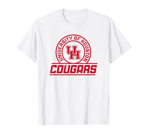 Houston Cougars Apparel UH Circle Slant Logo Neutral T-Shirt