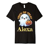 Alexa Personalized Name Cute Ghost Halloween Premium T-Shirt