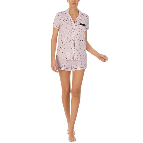 Image of kate spade new york Short Sleeve Knit Shorty Pj Set