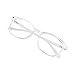 Blue Light Blocking Glasses for Women, Anti Eyestrain, Computer Reading, TV Glasses, Stylish Square Frame, Anti Glare(Clear,+1.25 Magnification)