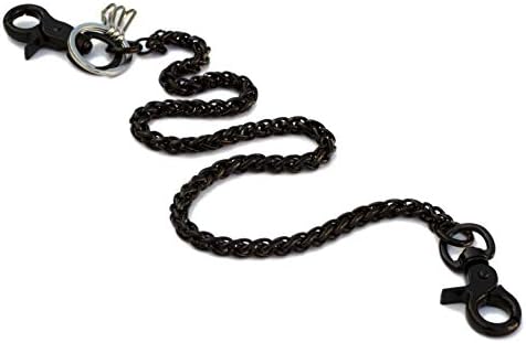 Ruth&Boaz Spiral With 3 Clasp Stainless Steel Wallet Chain