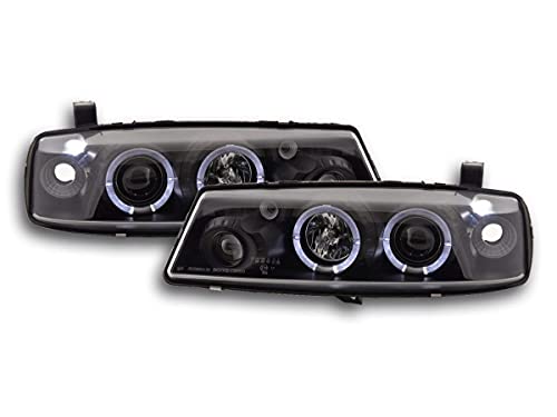Faros Angel Eyes O. Calibra 90-98 negro focos delanteros tuning bifaro cupé
