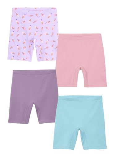 Image of mackly Girls Inner Shorts (Pack of 2) | 2-in-1 Seamless Panty Shorts with Gusset | Soft Breathable Base Layer for Dresses, Skirts