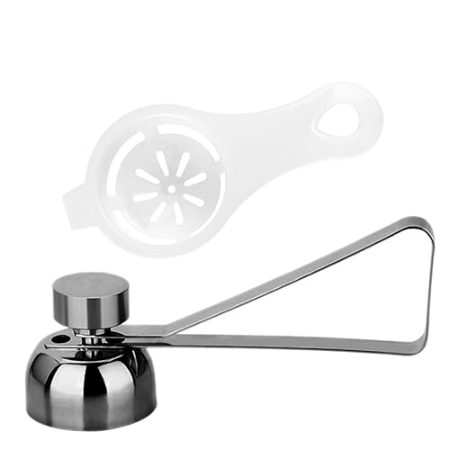 COLLBATH 2pcs Cutter Separator Egg White Yolk Divider Lightweight Kitchen Gadget for Assorted Color